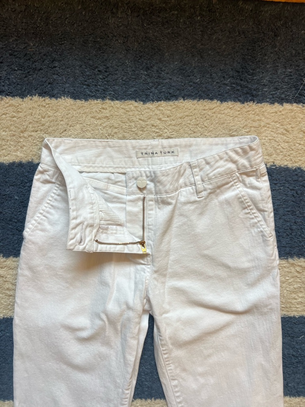 Trina Turk Women’s White Denim Jeans